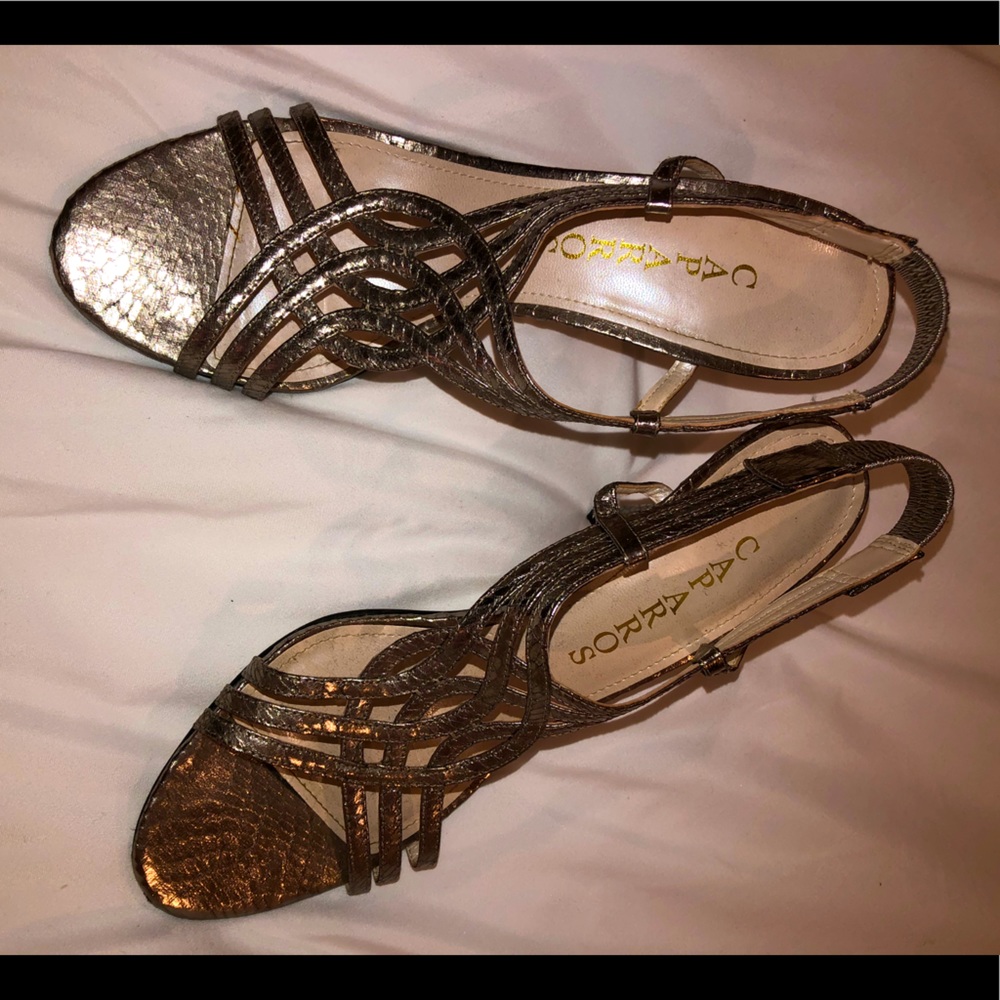 Rose Gold Strappy Heel Sandal